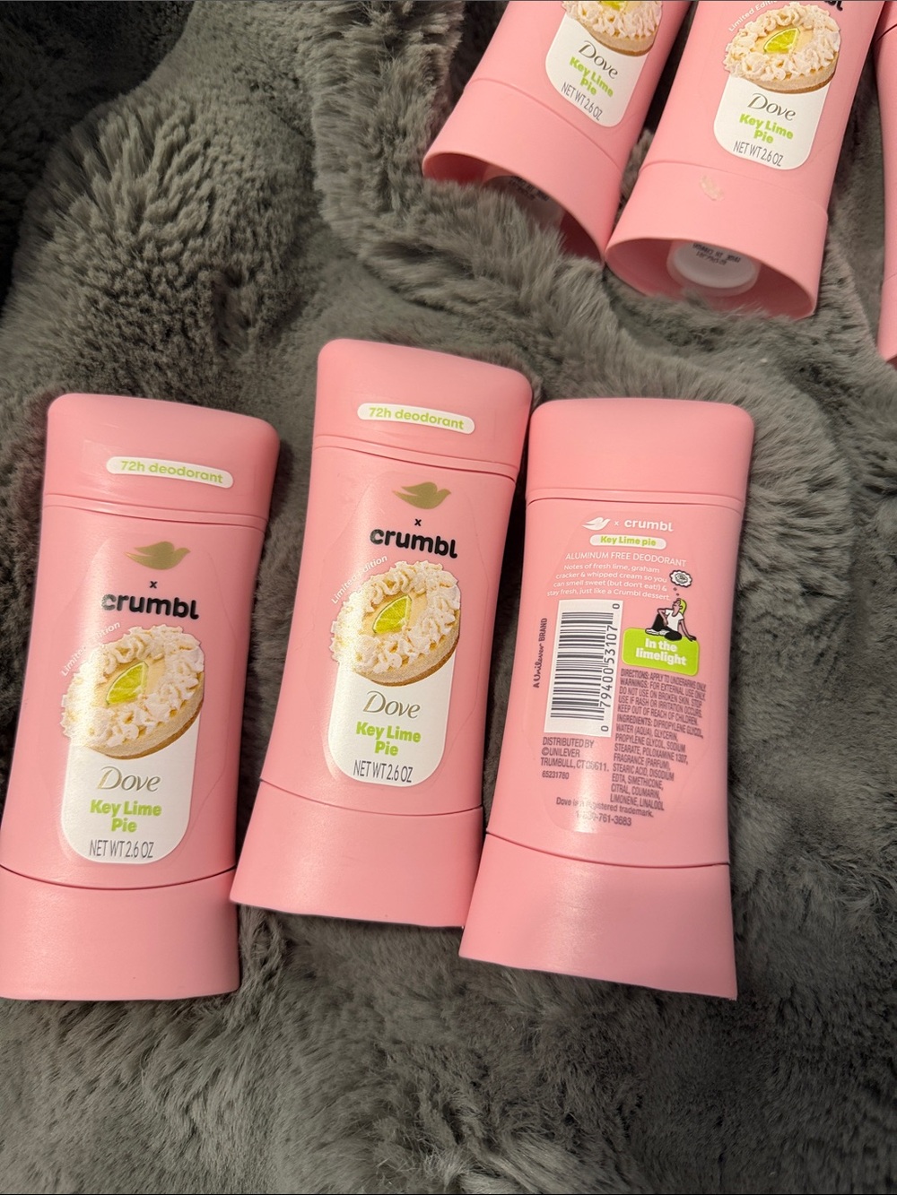 3 Dove x Crumbl Key Lime Pie Scent Pink Stick Deodorant - 2.6 oz - Picture 2 of 2